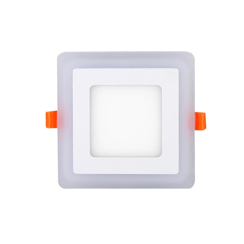 6W 9W 16W 24W LED-Deckeneinbauleuchte, Painel-Lampe, Heimdekoration, rund, quadratisch, LED-Panel-Downlight, Blau + Weiß