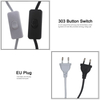 AU EU US-Stecker 1,8 m Netzkabel E27-Vollzahn-Lampenfassung Sockel mit 303-Schalterkabel für hängende LED-Glühbirne