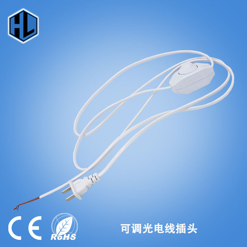 Heißer verkauf 301 Dimmbare Taste Schalter EU Stecker Draht 301 dimmer schalter UNS Stecker AC110-220V 1,8 M draht