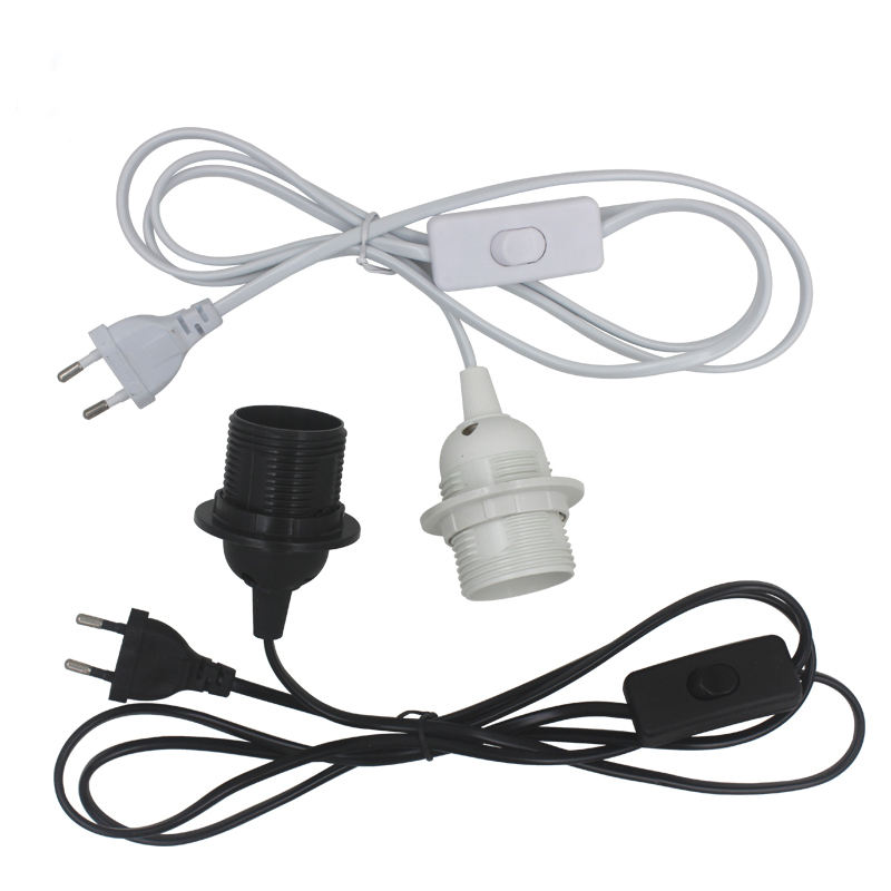 AU EU US-Stecker 1,8 m Netzkabel E27-Vollzahn-Lampenfassung Sockel mit 303-Schalterkabel für hängende LED-Glühbirne