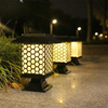 5LED Solar Hof Lampe Rasen Boden Lampe Garten Solar Lampe Garten Spalier im Freien antike Raum Licht Dekoration amerikanischen Stil 