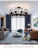 70W Pendelleuchte Esszimmer Kronleuchter Foyer Kronleuchter Schwarz Led Nordic Design Aluminium Moderne leuchtende Lampe Beleuchtung Wohnzimmer Verpackungsraum