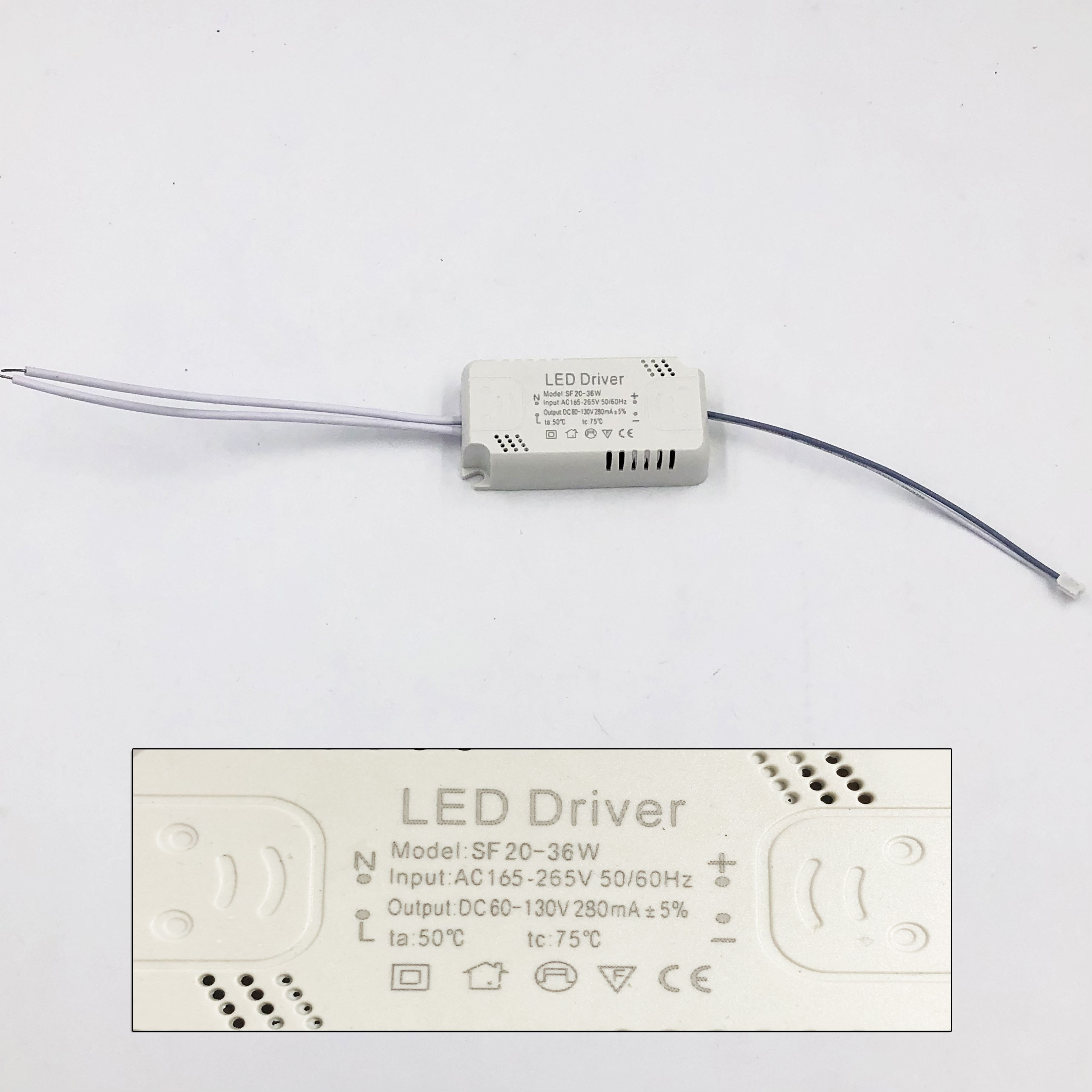 8–120 W LED-Treiber, LED-Treiber-Netzteil, nicht isolierend, Beleuchtungstransformator, Eingang AC175–265 V, Leuchtenadapter für LED-Lampe