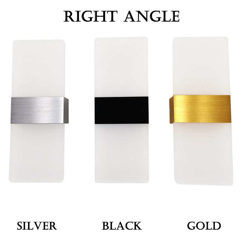 6W Acryl-Wandleuchte, runde Acryl-Wandleuchte, rechteckige Acryl-Wandleuchte, LED-Wandleuchter, Lampe für Wohnzimmer, Schlafzimmer, Hotel, Restaurant, Beleuchtung