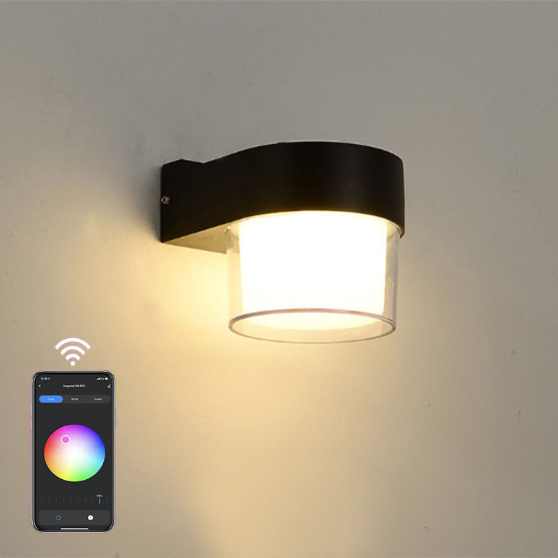 LED Smart Wand Lampen 10W Outdoor Tuya Wifi Cube RGB App Dimmbare Wandleuchte Wasserdicht Garten Alexa Google Hause acryl Wand Licht