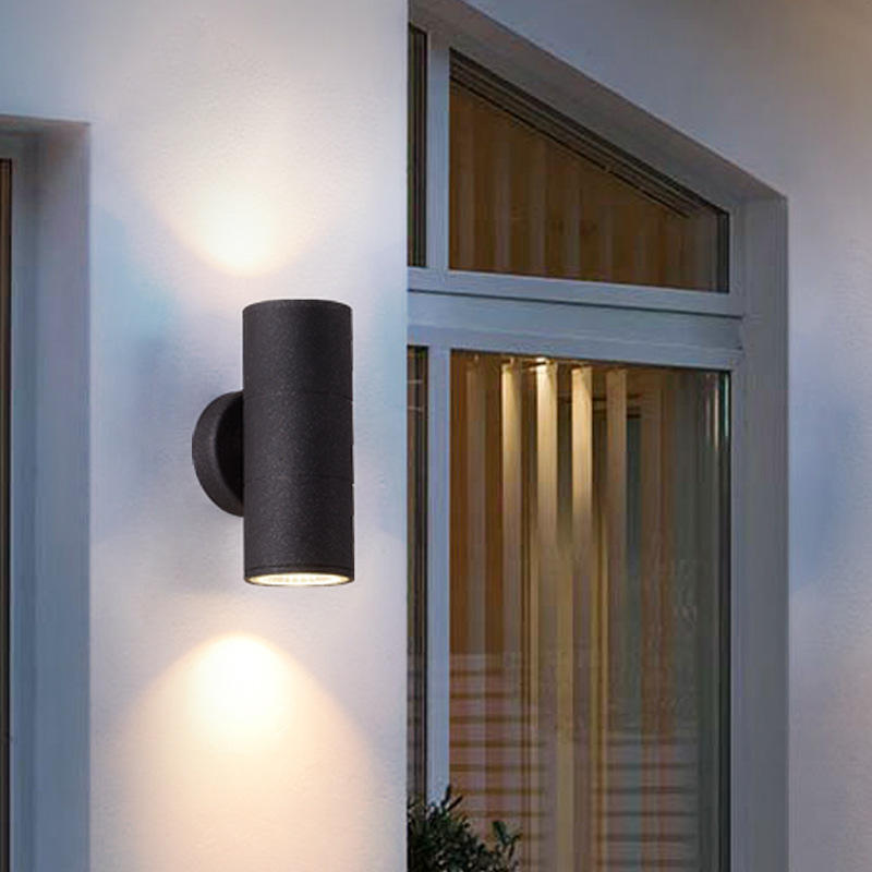 6W COB Up And Down Dual-Head Outdoor Led Wand Licht Wand Lampe Zylinder Indoor Balkon Leuchte Wasserdicht IP65 Veranda Lampe