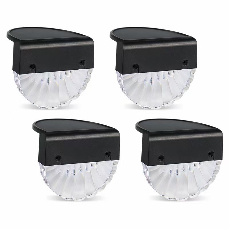 Warmweiße LED-Solarlampe, Treppen-Außengartenbeleuchtung, wasserdichte Solarstrom-Balkon-Lichtdekoration für Terrassen-Treppenzaun