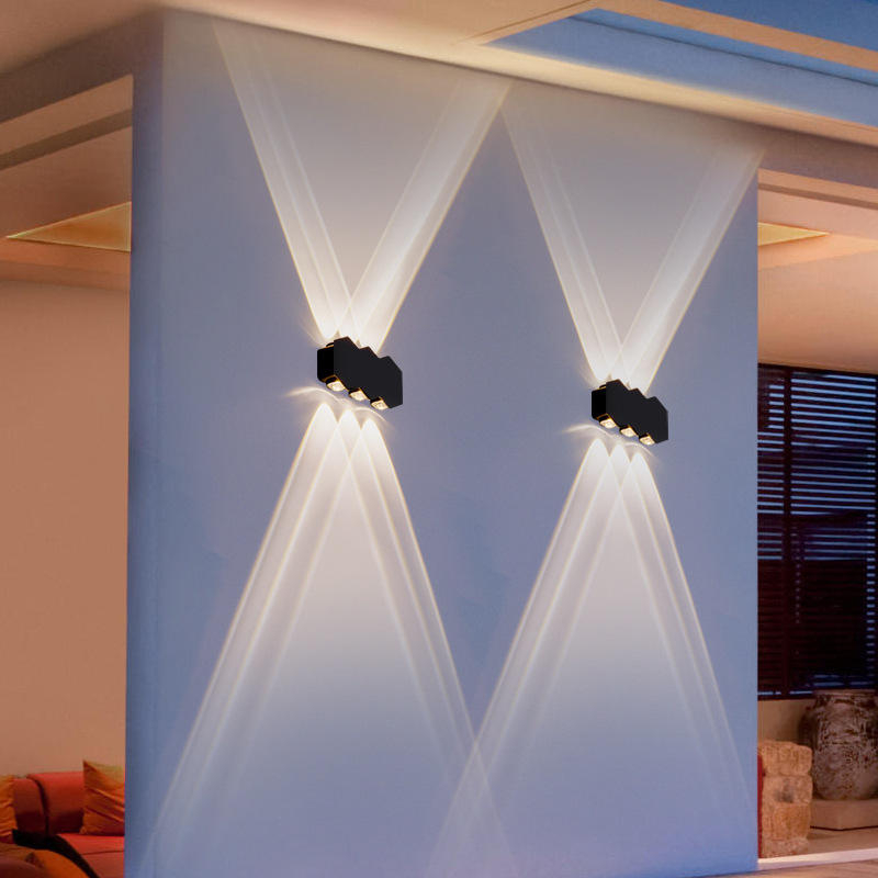 Moderne, einfache, kreative, wasserdichte Wandleuchte für den Außenbereich, LED-Hoflampen, Torlampe, Terrassengarten-Wandleuchte
