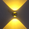 Indoor LED Wand Lampe Wohnzimmer Dekoration Wand Licht Hause Beleuchtung Leuchte Loft Treppen Licht Runde Aluminium AC90-260V