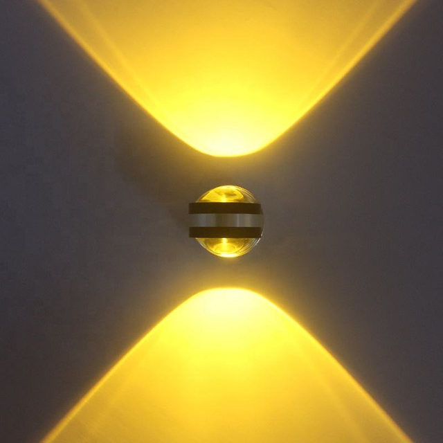 Indoor LED Wand Lampe Wohnzimmer Dekoration Wand Licht Hause Beleuchtung Leuchte Loft Treppen Licht Runde Aluminium AC90-260V