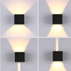 Einstellbare IP65 High Lumen 12W Cube Up And Down LED-Außen-LED-Wandleuchte