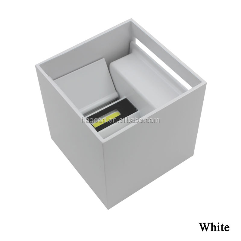 Moderne LED-Wandleuchte nach oben und unten Beleuchtung Würfel Wandleuchte Lampe Halterung Outdoor Home Zimmer Schlafzimmer Hotel Beleuchtung Dekoration