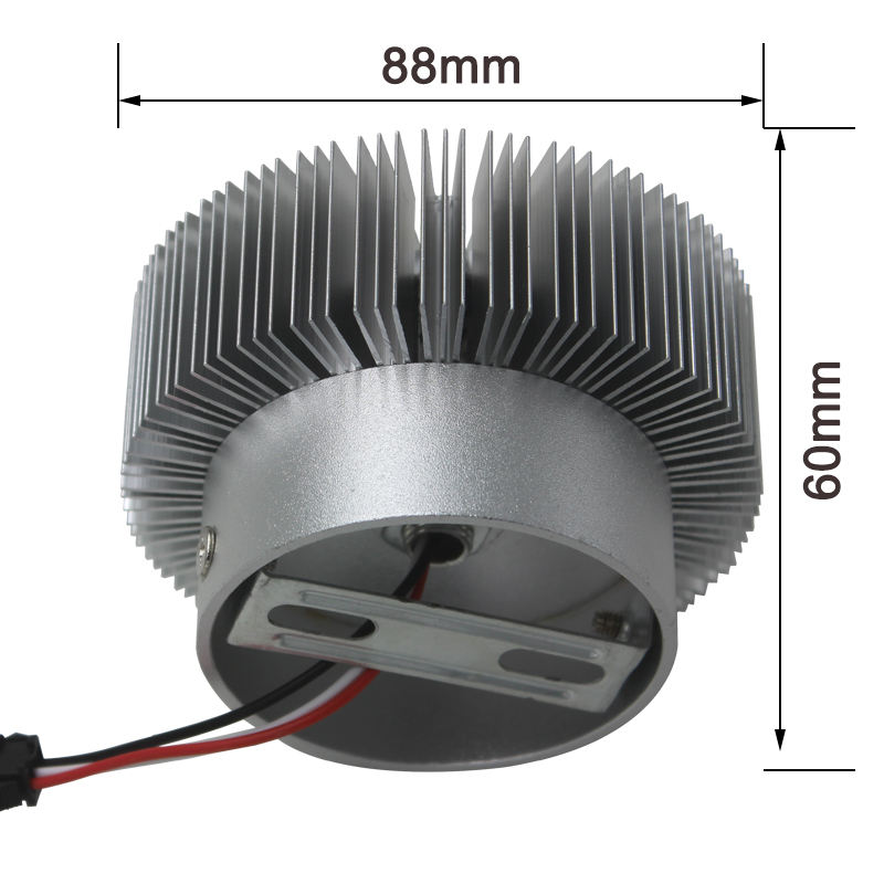 3W LED-Deckenleuchte, runde Form, Kürbis, AC85 ~ 265 V, hochwertige, moderne Innen-Kurz-Badezimmer-Aluminium-RGB-Wandleuchte, eingebettet in 220 V