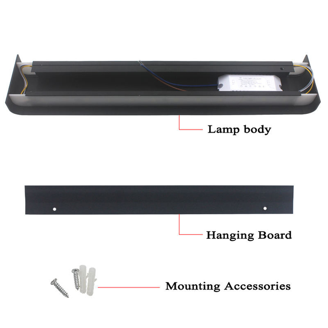 Heißer Verkauf Ed Aluminium Wand Lampe 2,4g Smart App Fernbedienung Streifen Oben Und Unten Wand Lampe Wohnzimmer TV hause Lampe Spiegel Vorne L