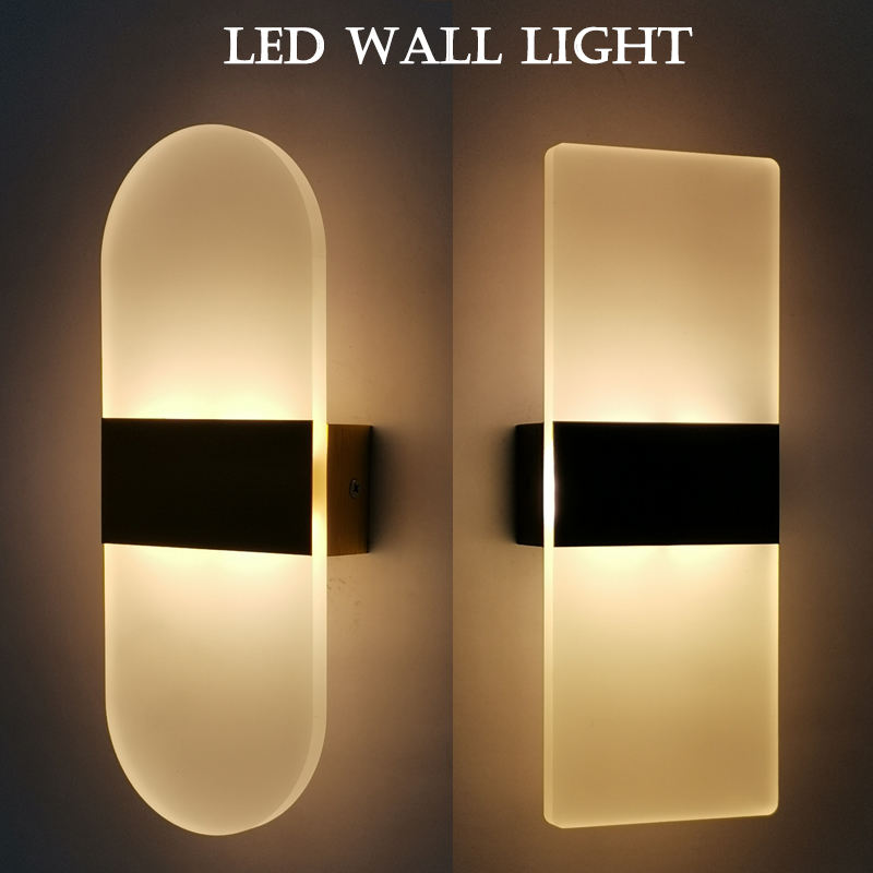 Beste Verkauf Acryl Pillen Wand Licht 6W LED Wandleuchte für Innenbeleuchtung Industrielle Dekoration Korridor Hotel Café Einbetten leuchte