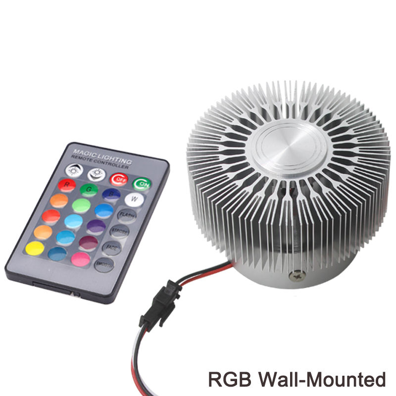 Sunflower 3W RGB AC 220V KTV Decke LED Wandleuchte 220V Beleuchtung Up and Down LED Hoflampen Torlampe Lampen für Heimdekoration