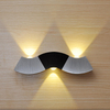 6W LED Wandleuchten Innen Up and Down Wandleuchte Innenbeleuchtung LED aus Aluminium Hallenleuchte Wandbeleuchtung Silber Kaltweiß