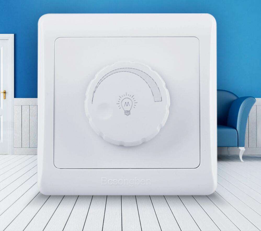 6-450W Innen-Dimmerschalter AC 180-240 60*100 mm LED dimmbares Kunststoffzubehör