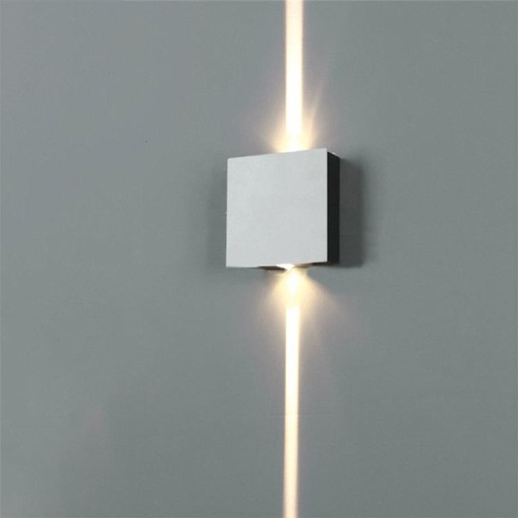 Gute Qualität, silberne quadratische LED-Wandleuchte, Loft-Wandleuchte, Neupreis, moderne Innenbeleuchtung