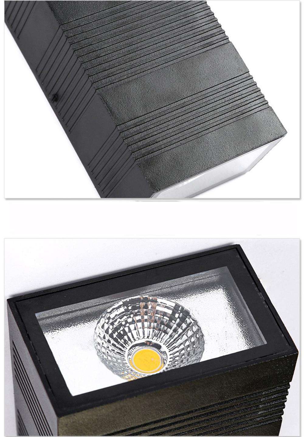 Up And Down COB Moderne LED-Wandlampen 10W Innen-Außenbeleuchtung Wandmontierte wasserdichte Wandleuchte