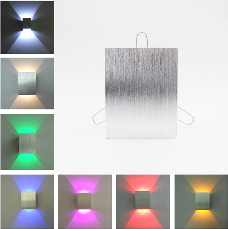 3W LED Wandleuchte AC85-265V Innendekoration Leuchte Wandleuchte Veranda eingebettetes Aluminium für Schlafzimmer Wohnzimmer Flur