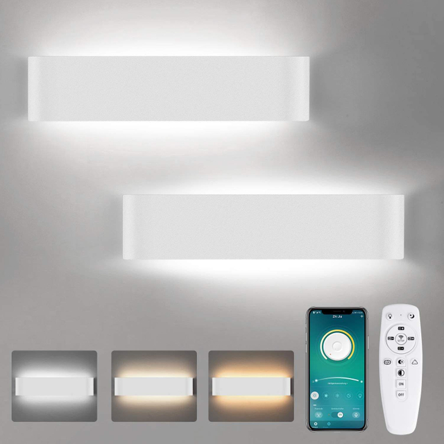 2,4G Dimmen Drei Farbe Mit Fernbedienung Wandlamp Up und Down Beleuchtung Für Innen Hause Hotel Zimmer Mit Wand Lampe im preis