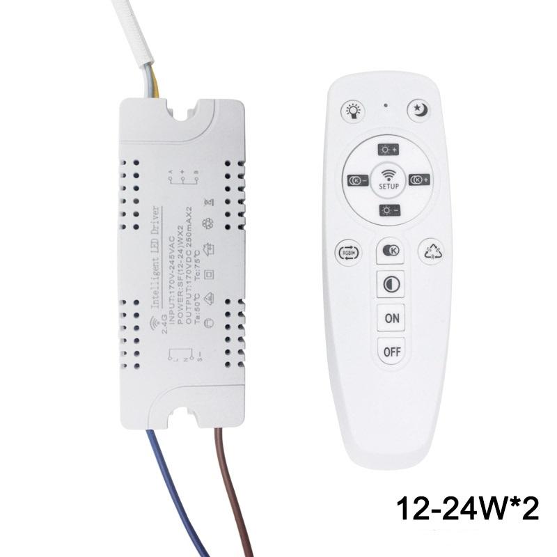 2,4 G WIFI Sicherheits-Kunststoff-Treiber 15–24 W Bluetooth-Verbindung Beleuchtung Leistungstransformator AC100–240 VLED-Deckenleuchte