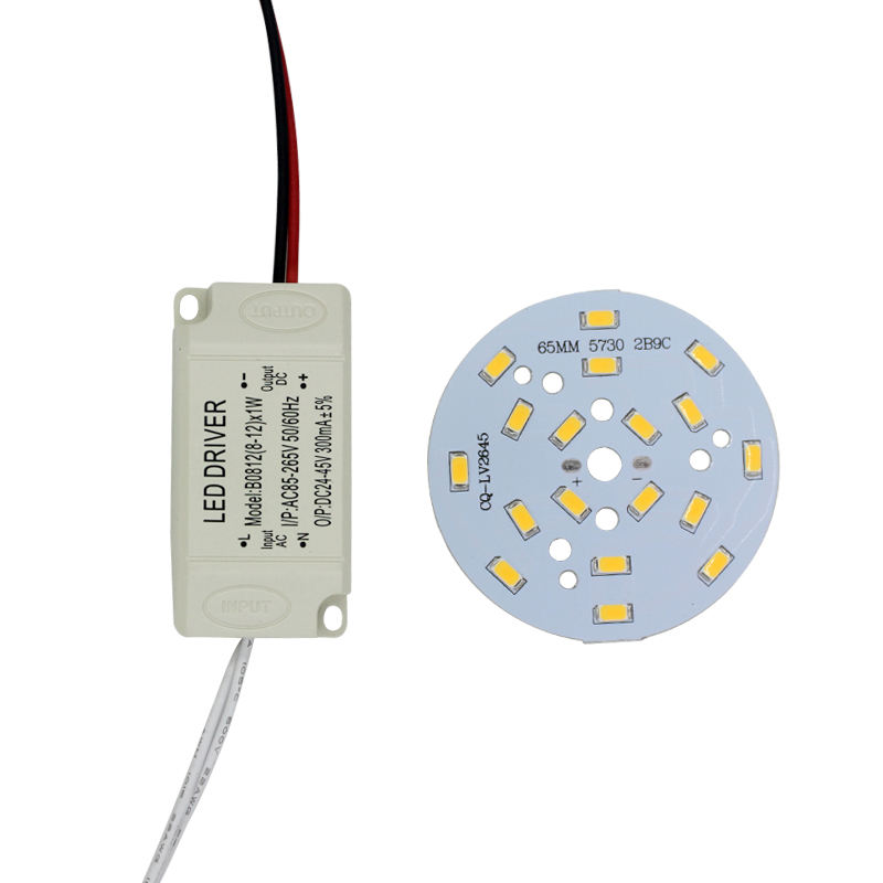 3W 5W 7W 9W 12W 15W 18W 24W SMD5730 Leuchtdiodenchip + Kunststoffgehäuse LED-Treiber-Netzteil für LED-Deckenleuchte