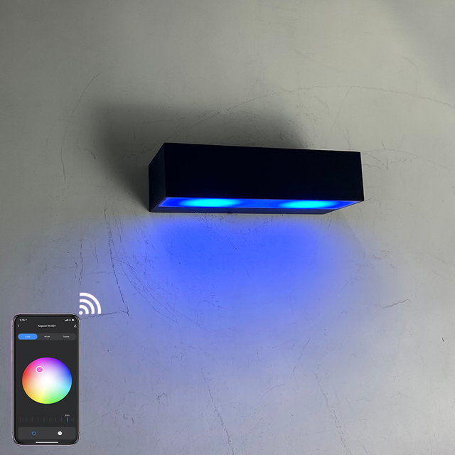 Intelligente Wandleuchte, App-gesteuerte LED-Wandleuchte, Innenwand-LED-Leuchten, Innenwand-LED-Leuchten, App-gesteuerter Lichtschalter