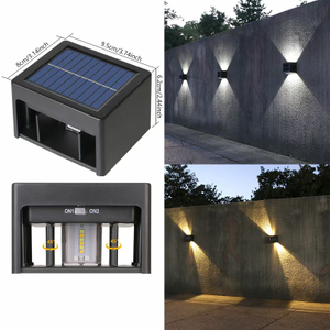 Verstellbarer Winkel, Solarlampe, Wandleuchte, LED-Wandleuchte, LED-Wandleuchte, LED-Solarlampen für den Außenbereich, Solarlampen für den Außenbereich, LED-Solarlicht