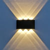 6W bogenförmige wasserdichte Auf- und Ab-LED-Wandleuchte für den Außenbereich, Aluminium, moderne Wandleuchte, Beleuchtung, Wandleuchte