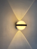 Kristallkugel-Wandleuchte, LED-Wandleuchte, transparente Wandleuchte, Auf- und Ab-Licht, Wandleuchte, Außenwandleuchte, moderne LED-Außenleuchte, Außenleuchter, Lowes
