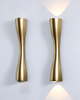 Groothandel Mode Decorate Indoor Schwarz Gold Aluminium Acryl Ijzer Woonkamer LED Moderne Wandleuchte