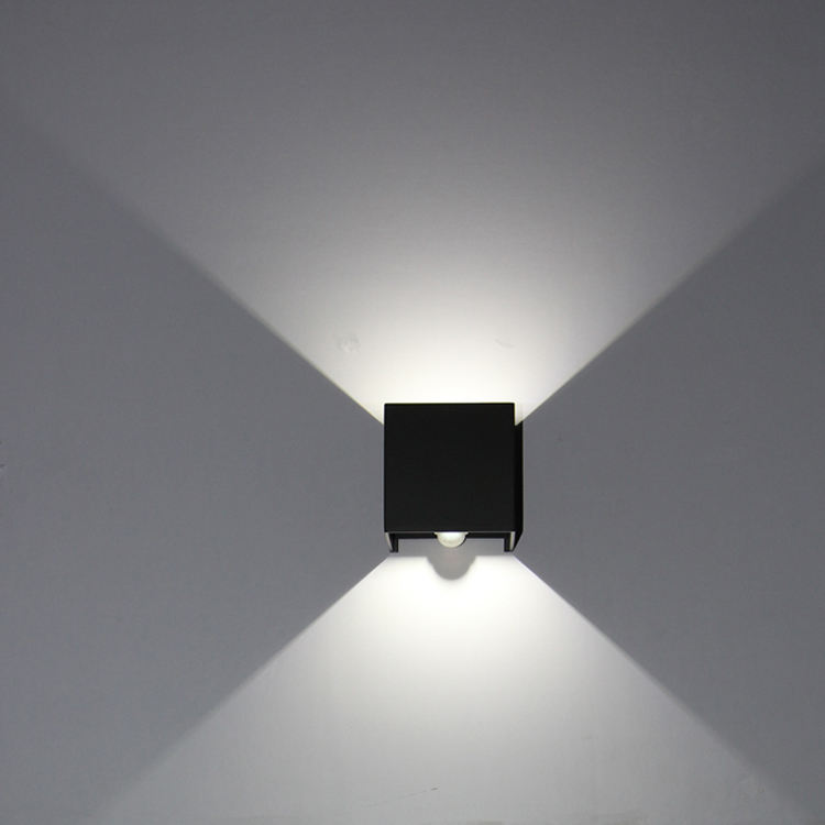 12W LED-Wandleuchte für den Außenbereich, wasserdicht, IP65, für Veranda, Garten, Wandleuchte mit Bewegungssensor, Dekorationsbeleuchtung