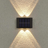 LED-Garten-Solarleuchte, Aluminiumleuchte mit Bewegungssensor, LED-Solar-Außenleuchte