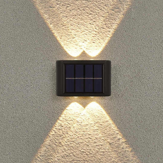 LED-Garten-Solarleuchte, Aluminiumleuchte mit Bewegungssensor, LED-Solar-Außenleuchte