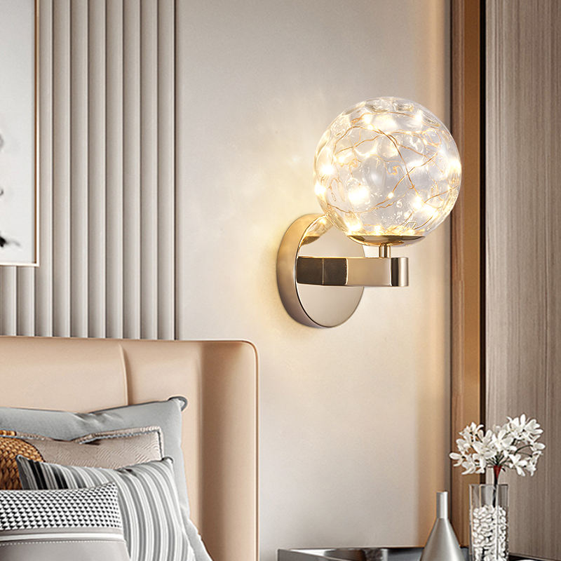 Neue sternenklare Nachtwandleuchte Nordic kreative minimalistische Schlafzimmer Wohnzimmer dekorative Licht Treppe Gang LED Wandleuchte