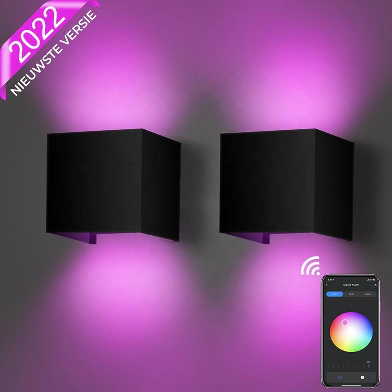 Tuya Smart Led Lampe WiFi Dimmbare RGBW 9W AC220V 110V APP Control Alexa Kompatibel Outdoor Wasserdichte Led Wand licht