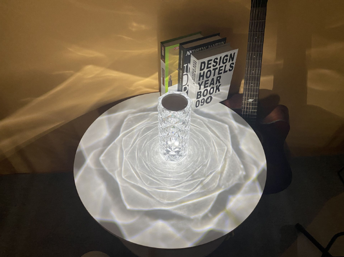 RGB Fernbedienung Kreative Rose Kristall 16 Farbe Neue Produkt Indoor Kristall Tisch Lampe Schlafzimmer Touch Kleine Nachtlicht