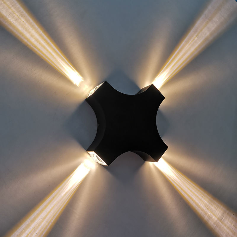 4W 12W Wandmontierte moderne Design-wasserdichte Außenleuchte Up Down Loft RGB ferngesteuerte LED-Wandleuchten Wandlampe