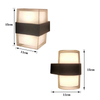 Moderne Indoor-LED-Wandleuchte Tuya APP Dimmen RGB/Fernbedienung Gartenlampe Wasserdicht IP65 Außenleuchten AC85-265V