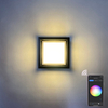 Intelligente IP65-Außenleuchte, wasserdicht, APP-gesteuerte Kunststoff-Garten-wasserdichte Lampe, moderne LED-Wandleuchte, Wandmontage