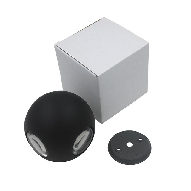 Runde Kugel 6W 12W Highbright Treppe Rostfrei Wohndeko Wasserdicht IP65 Hochwertige Aluminium-LED-Wandleuchte