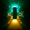 2W 6W Doppel-Schmetterlingslampe Innendekoration Wandlampe Einzigartige kleine Nachtlampe für Hotel-Wohnzimmerdekoration