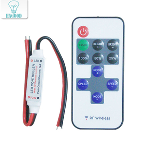 RF Wireless Remote LED Controller 12A 5V-24V LED RF Wireless Mini Remote Dimmer Controller für LED Streifen mit Kostenloser Versand