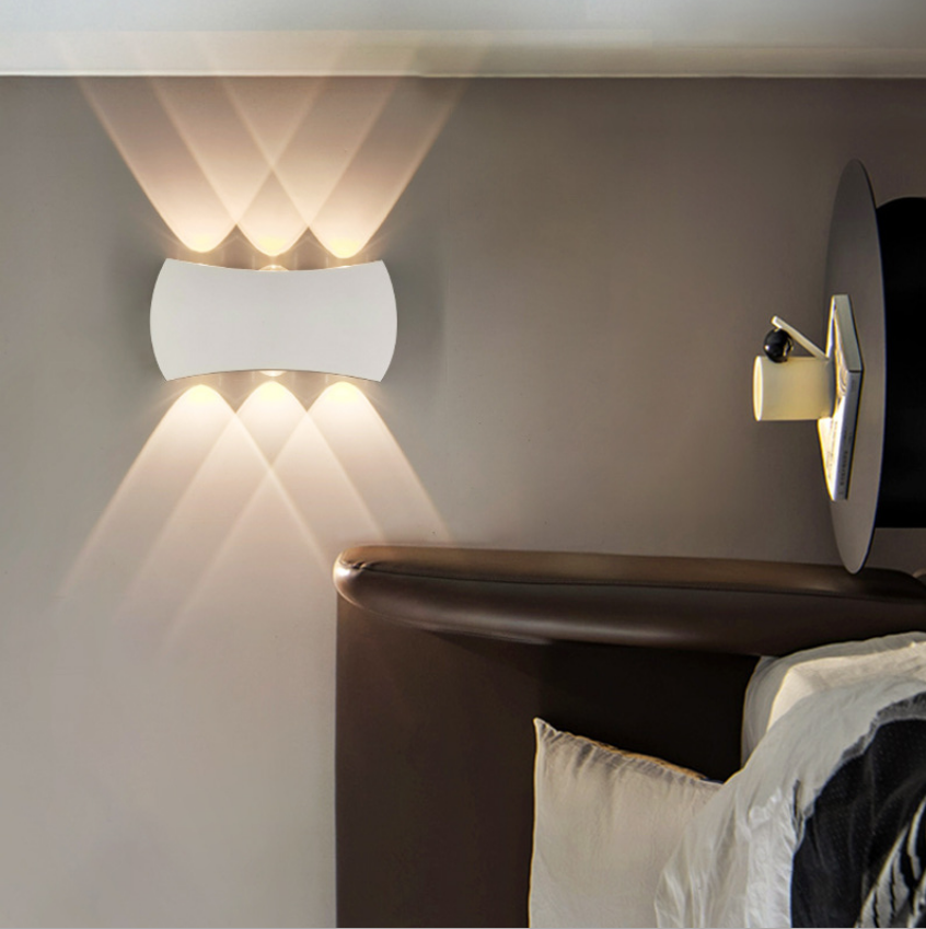 LED Outdoor Doppel Kopf Up Und Down Licht Arc Wand Lampe Gang Treppe Korridor Balkon Im Freien Wasserdichte Wand Lampe