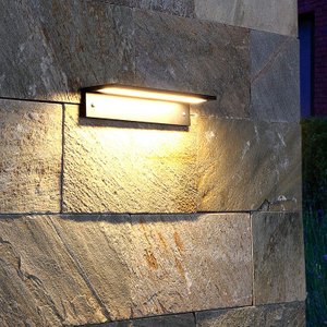 Outdoor Wandleuchte Wasserdichte LED Lange Moderne IP65 Licht Tuin Binnenplaats Balkon Blaker Armatuur 110V 220V outdoor wandleuchte