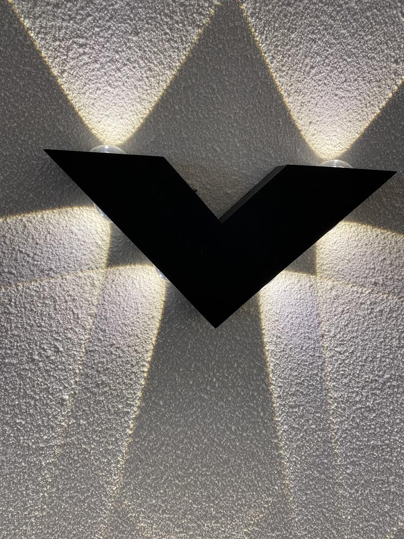 Dekorative LED-Licht-V-förmige Wandleuchte und moderne Innenleuchte, Fabrik-Paice-Wandleuchte, Aluminium-Lampe, LED-Wandleuchte