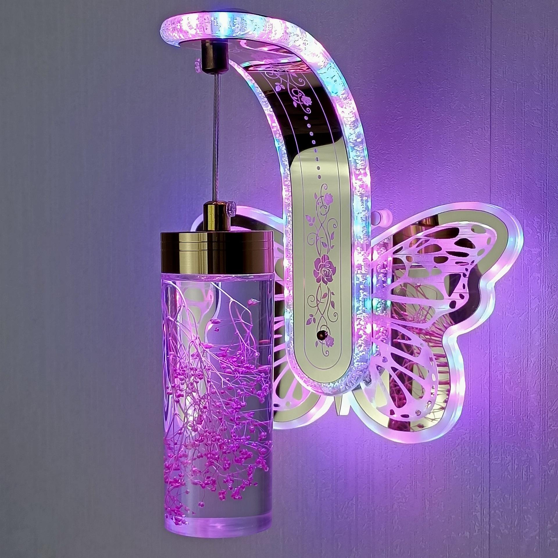 Neue Nacht Led Wand Licht Schlafzimmer Hotel Einfache Badezimmer Lichter Moderne Kreative Wahre Blume Bernstein led Wand Lampe