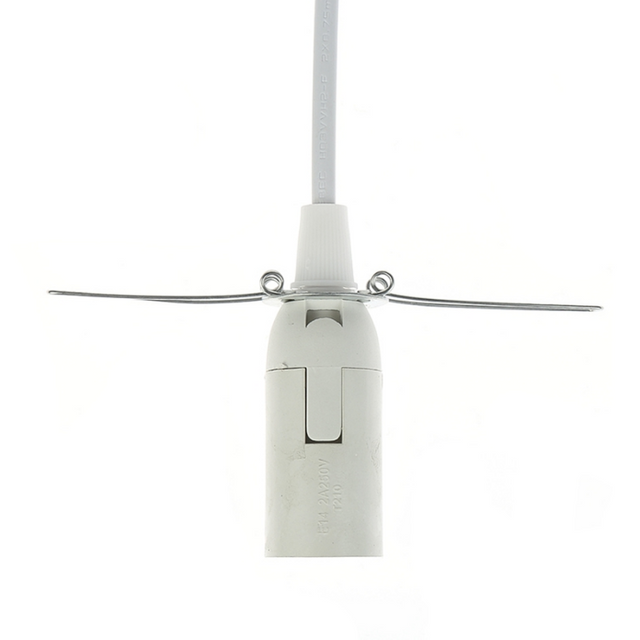 1,8 m langes Netzkabel mit Dimmer-Ein-Aus-Schalter, Metallclip, E14-E27-Lampensockel, Hängelampenhalter, Steckdosenkabel für Salt Rock-Leuchten